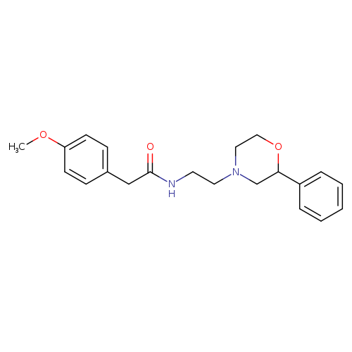 2-(4-methoxyphenyl)-N-[2-(2-phenylmorpholin-4-yl)ethyl]acetamide