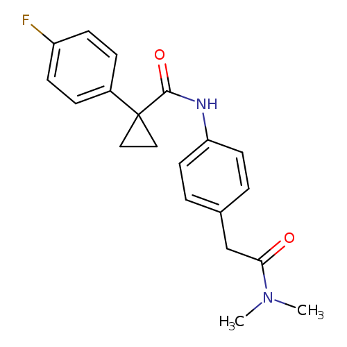 N-{4-[(dimethylcarbamoyl)methyl]phenyl}-1-(4-fluorophenyl)cyclopropane-1-carboxamide