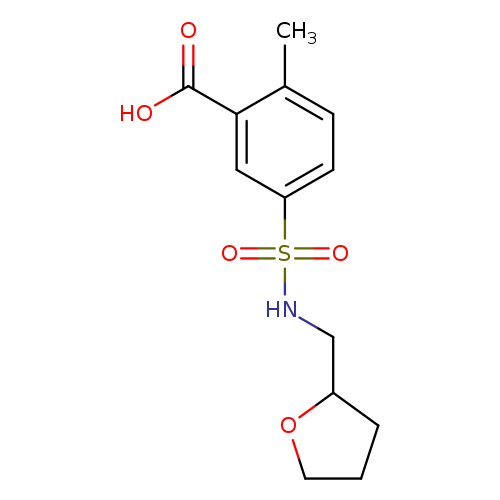 2-methyl-5-[(oxolan-2-ylmethyl)sulfamoyl]benzoic acid