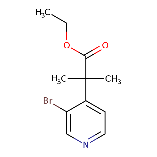 4-Pyridineacetic acid, 3-bromo-alpha,alpha-dimethyl-, ethyl ester
