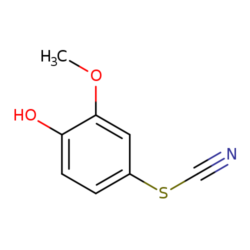 4-Hydroxy-3-methoxyphenyl thiocyanate
