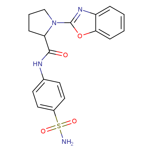 1-(1,3-benzoxazol-2-yl)-N-(4-sulfamoylphenyl)pyrrolidine-2-carboxamide