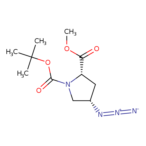 1,2-Pyrrolidinedicarboxylic acid, 4-azido-, 1-(1,1-dimethylethyl)2-methyl ester, (2S,4S)-