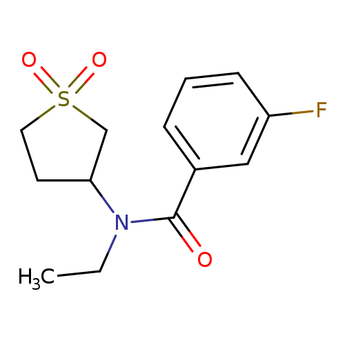 N-(1,1-dioxo-1lambda6-thiolan-3-yl)-N-ethyl-3-fluorobenzamide