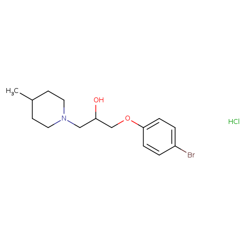 1-(4-bromophenoxy)-3-(4-methylpiperidin-1-yl)propan-2-ol hydrochloride