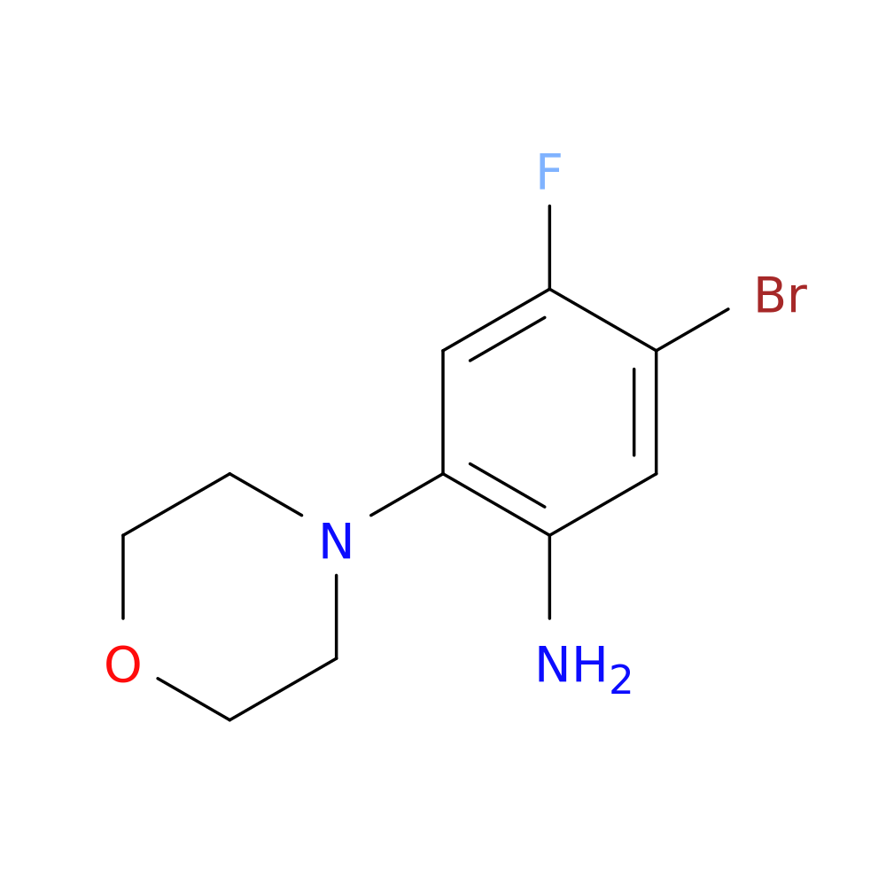 5-Bromo-4-fluoro-2-(morpholin-4-yl)aniline