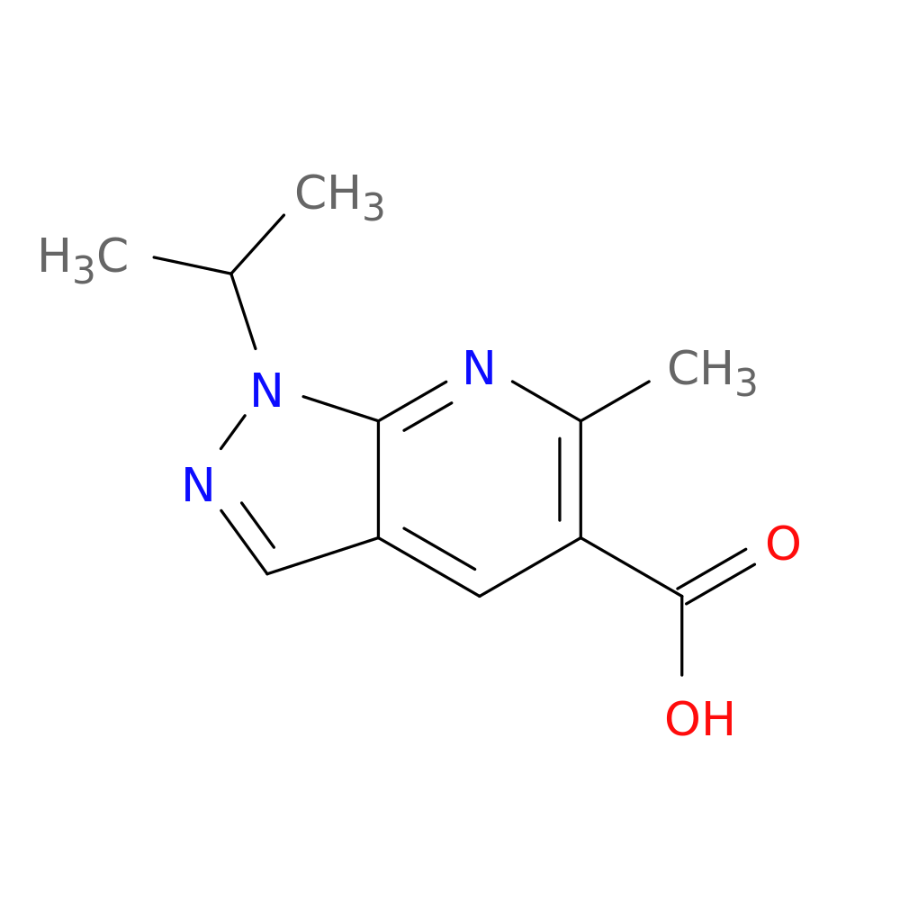 6-methyl-1-(propan-2-yl)-1H-pyrazolo[3,4-b]pyridine-5-carboxylic acid