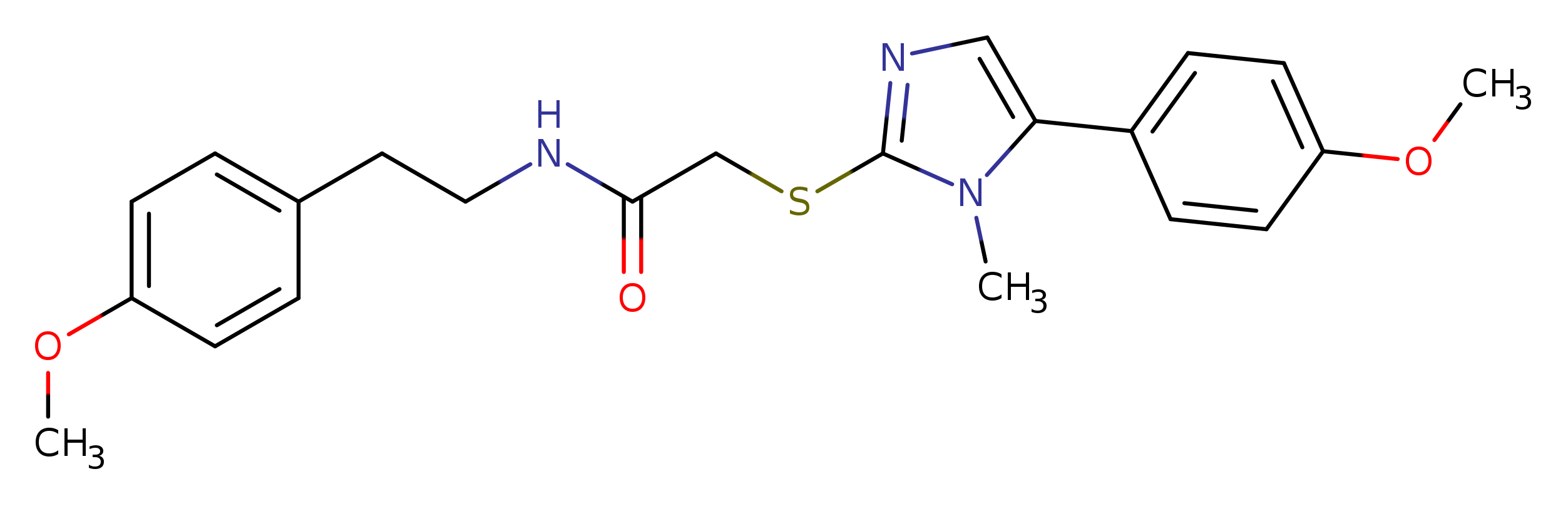 2-{[5-(4-methoxyphenyl)-1-methyl-1H-imidazol-2-yl]sulfanyl}-N-[2-(4-methoxyphenyl)ethyl]acetamide