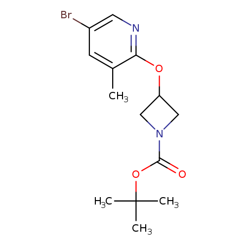 3-(5-Bromo-3-methyl-pyridin-2-yloxy)-azetidine-1-carboxylic acid tert-butyl ester