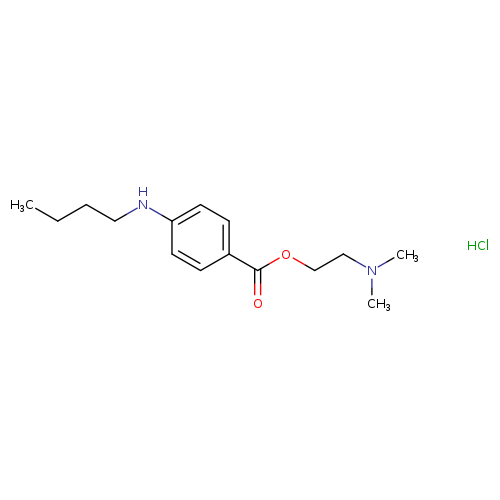 Benzoic acid, 4-(butylamino)-, 2-(dimethylamino)ethyl ester,monohydrochloride