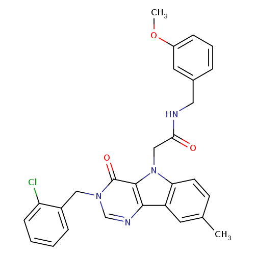 2-{3-[(2-chlorophenyl)methyl]-8-methyl-4-oxo-3H,4H,5H-pyrimido[5,4-b]indol-5-yl}-N-[(3-methoxyphenyl)methyl]acetamide