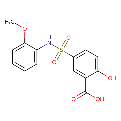 2-hydroxy-5-[(2-methoxyphenyl)sulfamoyl]benzoic acid