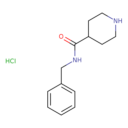 4-Piperidinecarboxamide, N-(phenylmethyl)-, monohydrochloride