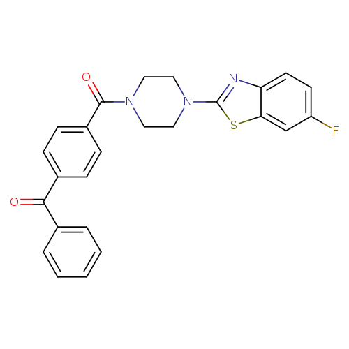 2-[4-(4-benzoylbenzoyl)piperazin-1-yl]-6-fluoro-1,3-benzothiazole