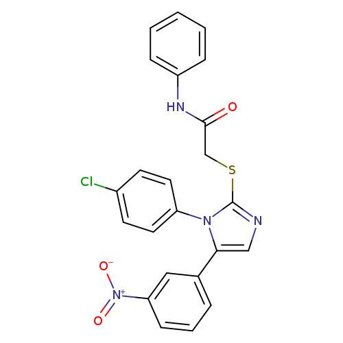 2-{[1-(4-chlorophenyl)-5-(3-nitrophenyl)-1H-imidazol-2-yl]sulfanyl}-N-phenylacetamide