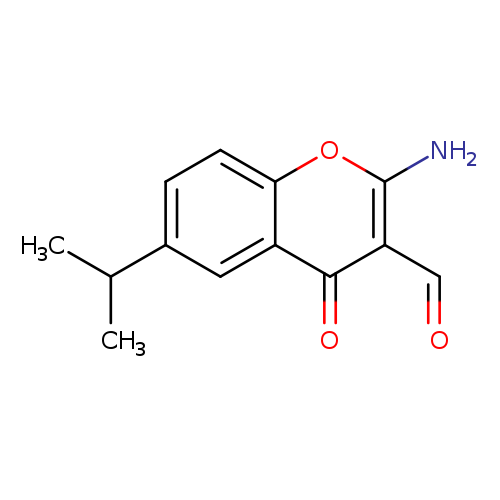 2-Amino-6-isopropyl-4-oxo-4H-chromene-3-carbaldehyde