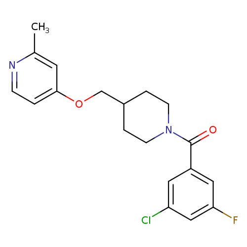 4-{[1-(3-chloro-5-fluorobenzoyl)piperidin-4-yl]methoxy}-2-methylpyridine