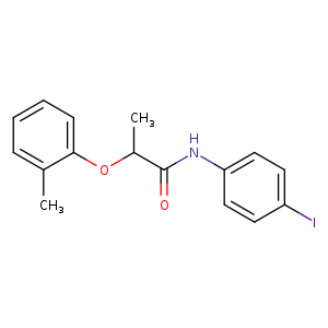 N-(4-iodophenyl)-2-(2-methylphenoxy)propanamide