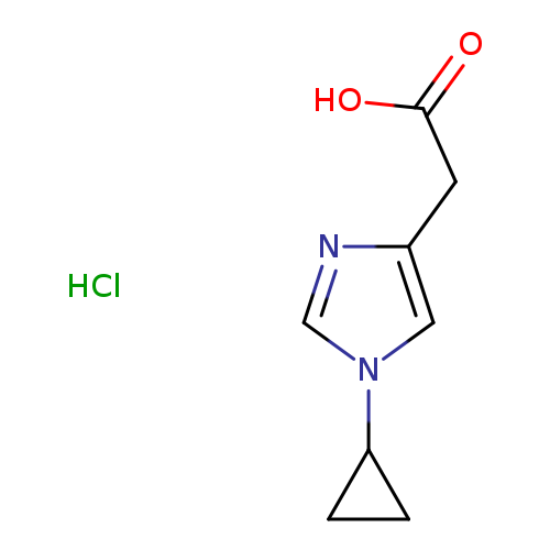 2-(1-cyclopropyl-1H-imidazol-4-yl)acetic acid hydrochloride
