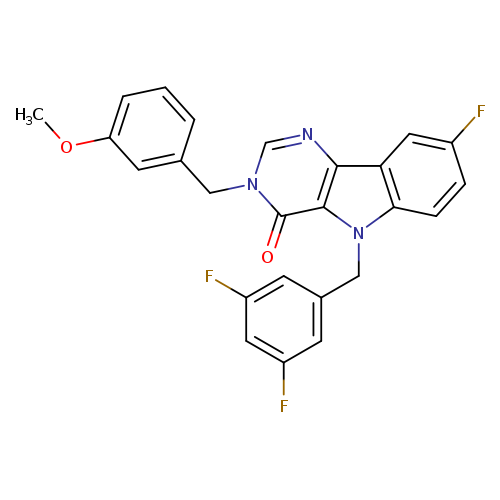 5-[(3,5-difluorophenyl)methyl]-8-fluoro-3-[(3-methoxyphenyl)methyl]-3H,4H,5H-pyrimido[5,4-b]indol-4-one