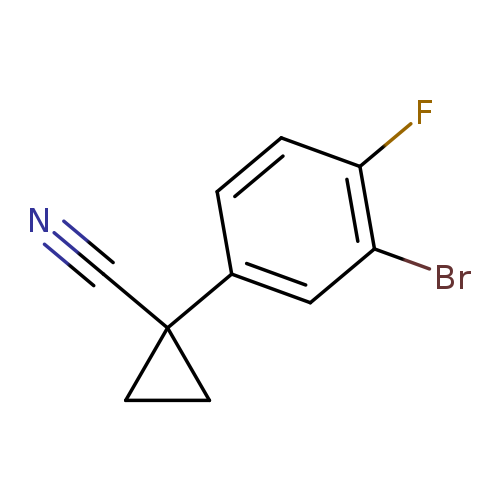 1-(3-bromo-4-fluorophenyl)cyclopropane-1-carbonitrile