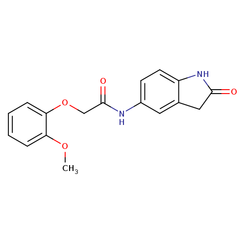 2-(2-methoxyphenoxy)-N-(2-oxo-2,3-dihydro-1H-indol-5-yl)acetamide