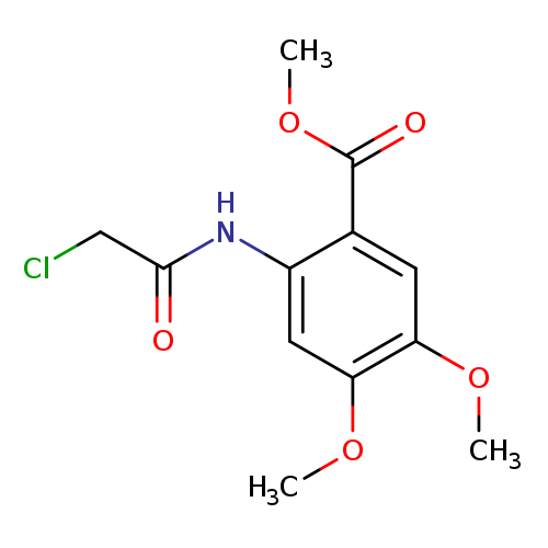 Benzoic acid, 2-[(2-chloroacetyl)amino]-4,5-dimethoxy-, methyl ester