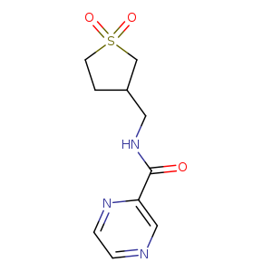 N-[(1,1-dioxo-1lambda6-thiolan-3-yl)methyl]pyrazine-2-carboxamide