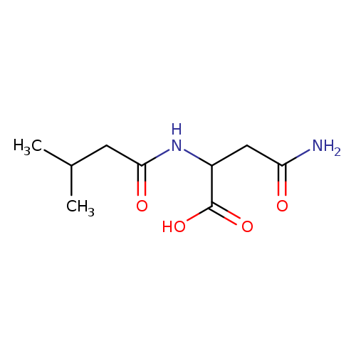 3-carbamoyl-2-(3-methylbutanamido)propanoic acid
