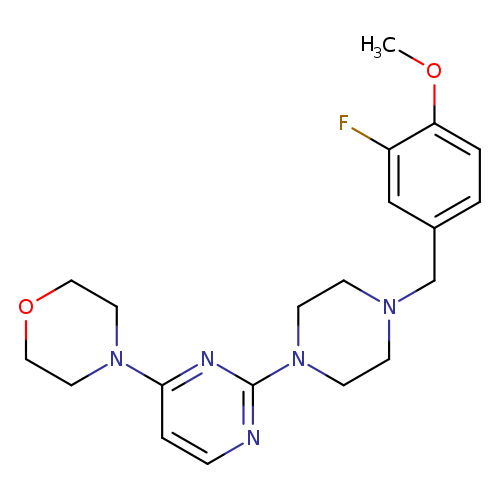 4-(2-{4-[(3-fluoro-4-methoxyphenyl)methyl]piperazin-1-yl}pyrimidin-4-yl)morpholine