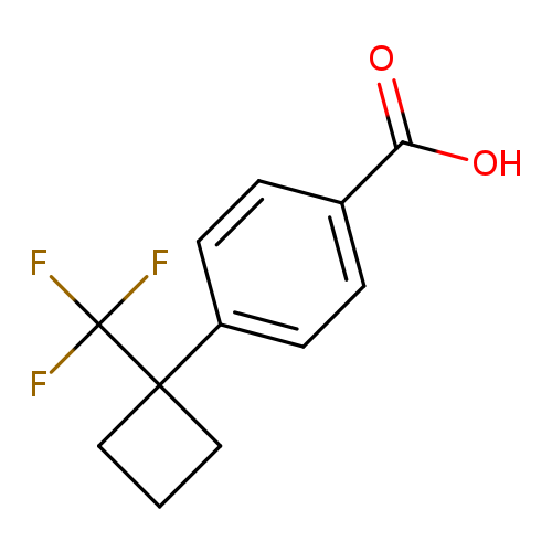 4-[1-(trifluoromethyl)cyclobutyl]benzoicacid