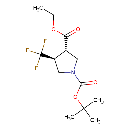 1-tert-butyl 3-ethyl trans-4-(trifluoromethyl)pyrrolidine-1,3-dicarboxylate