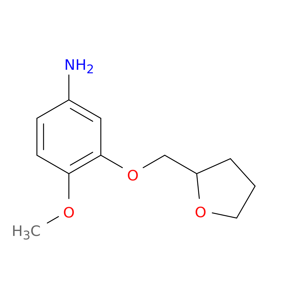 4-Methoxy-3-((tetrahydrofuran-2-yl)methoxy)aniline