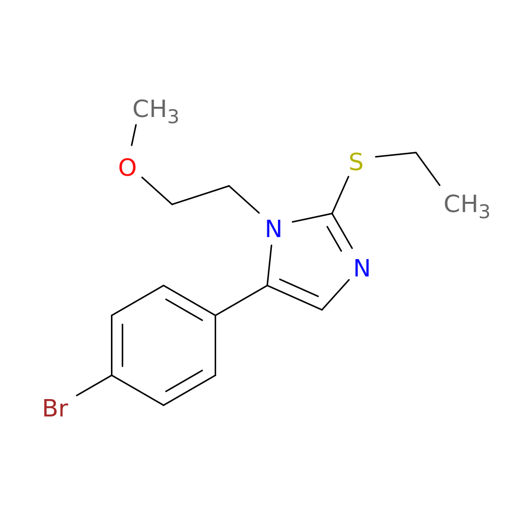 5-(4-bromophenyl)-2-(ethylsulfanyl)-1-(2-methoxyethyl)-1H-imidazole