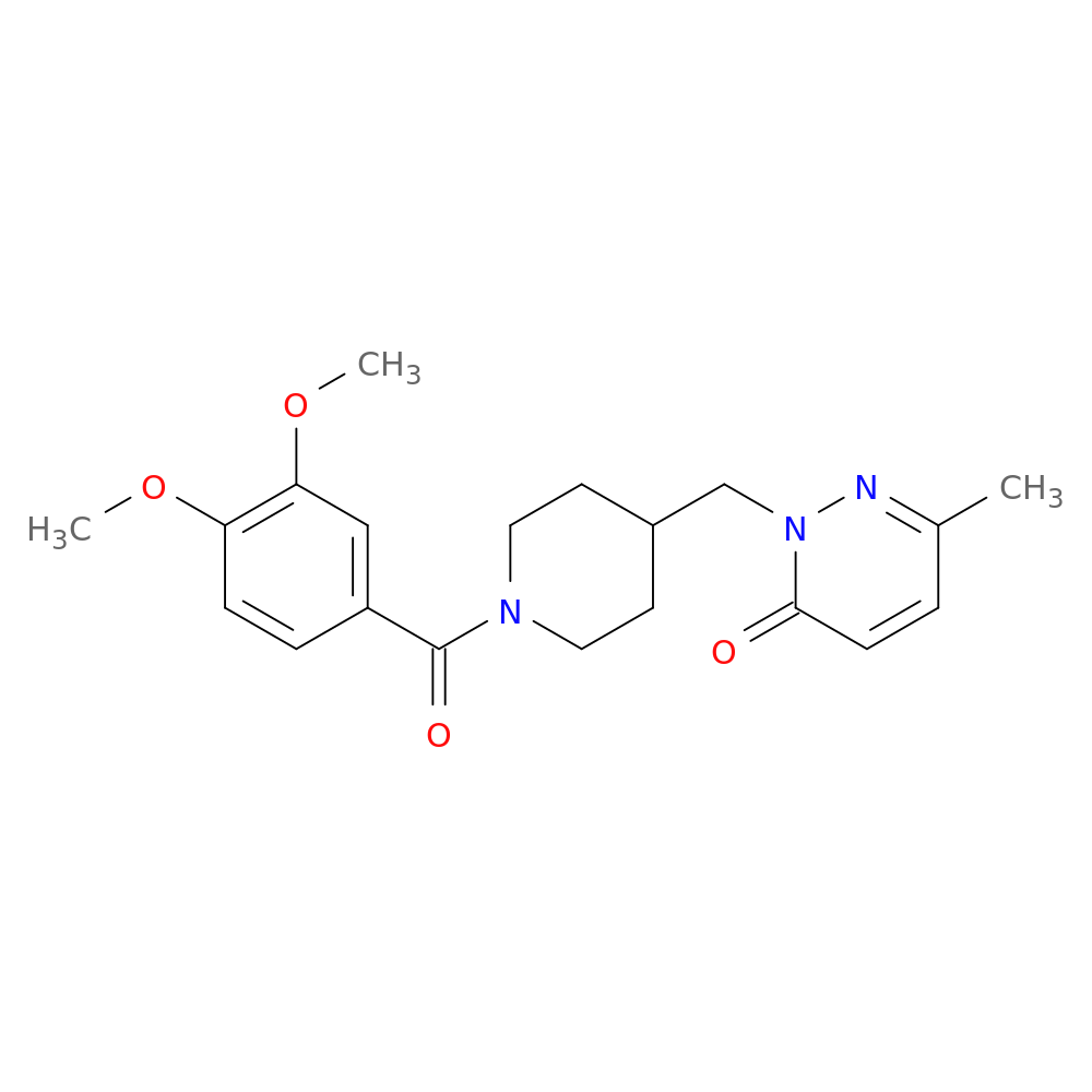2-{[1-(3,4-dimethoxybenzoyl)piperidin-4-yl]methyl}-6-methyl-2,3-dihydropyridazin-3-one