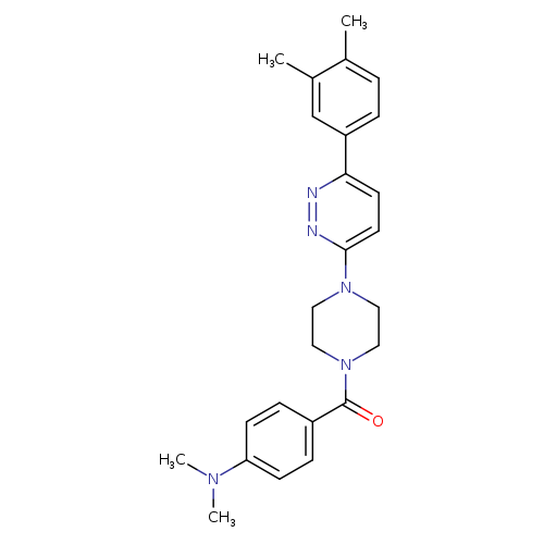 4-{4-[6-(3,4-dimethylphenyl)pyridazin-3-yl]piperazine-1-carbonyl}-N,N-dimethylaniline