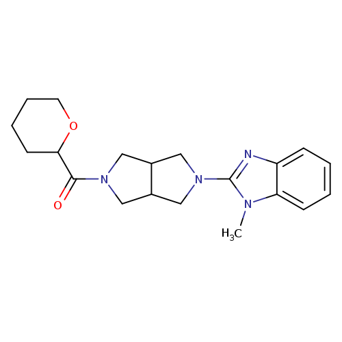 1-methyl-2-[5-(oxane-2-carbonyl)-octahydropyrrolo[3,4-c]pyrrol-2-yl]-1H-1,3-benzodiazole