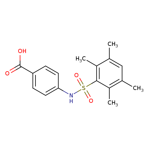 4-([(2,3,5,6-TETRAMETHYLPHENYL)SULFONYL]AMINO)BENZOIC ACID