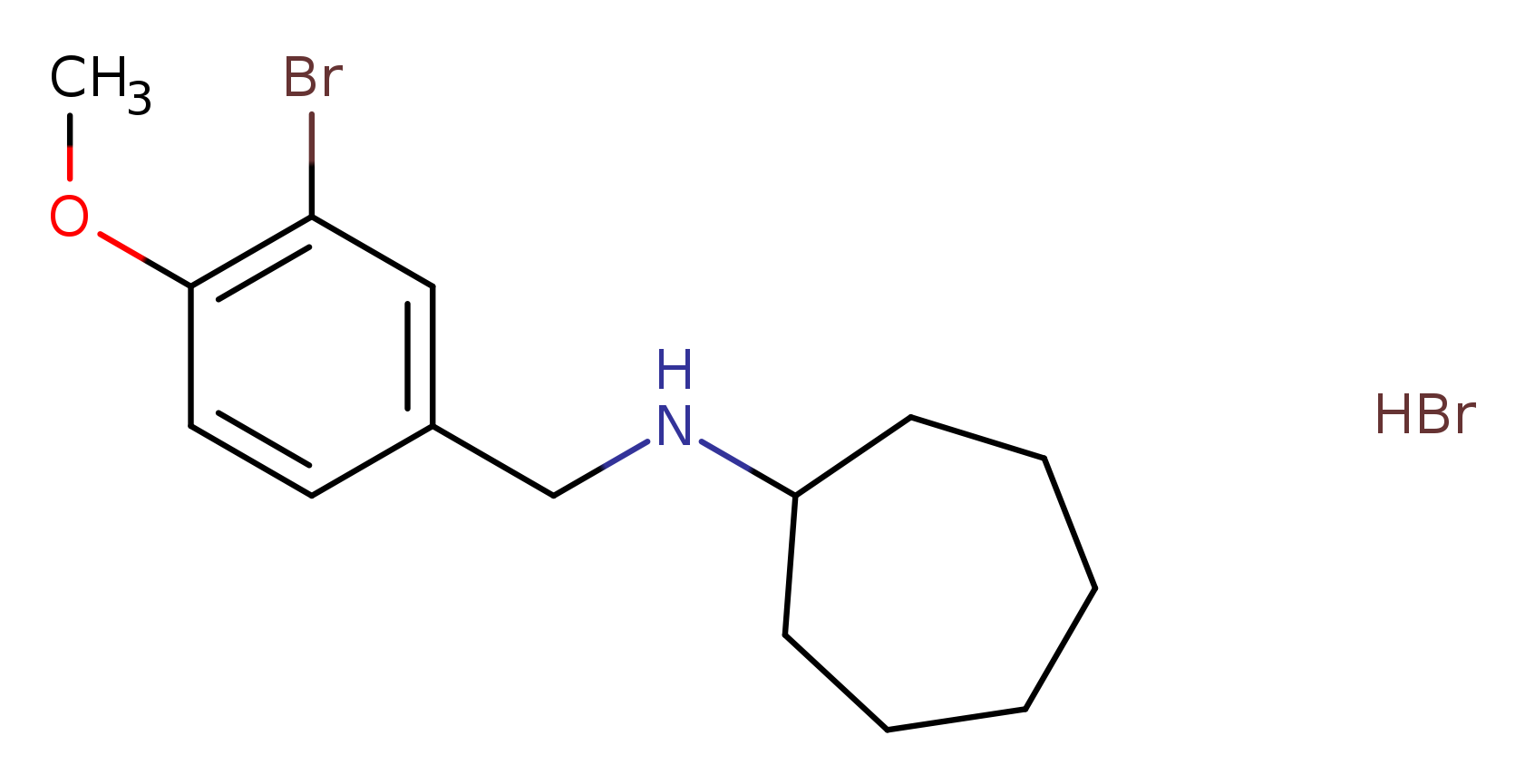 N-(3-bromo-4-methoxybenzyl)cycloheptanamine hydrobromide
