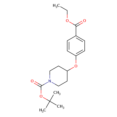 1-Piperidinecarboxylic acid, 4-[4-(ethoxycarbonyl)phenoxy]-, 1,1-dimethylethyl ester