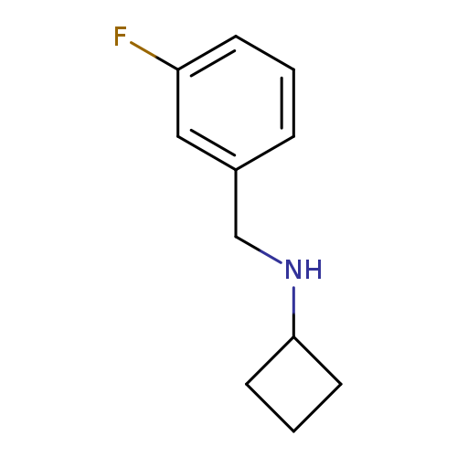 N-[(3-fluorophenyl)methyl]cyclobutanamine