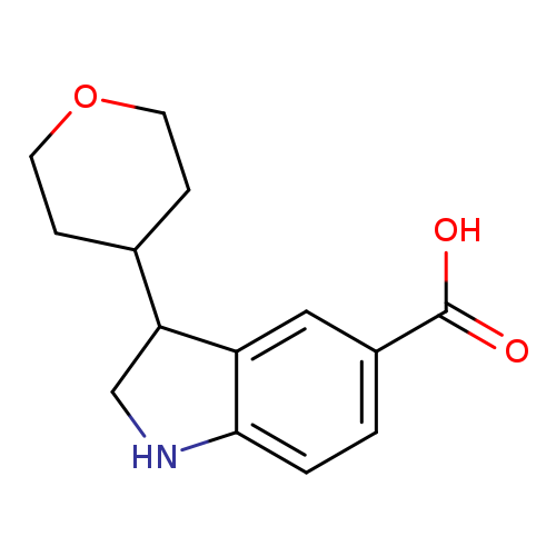 3-(Tetrahydro-2H-pyran-4-yl)indoline-5-carboxylic acid