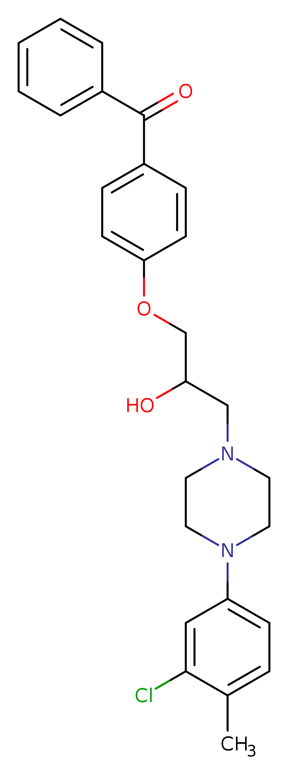 1-(4-benzoylphenoxy)-3-[4-(3-chloro-4-methylphenyl)piperazin-1-yl]propan-2-ol