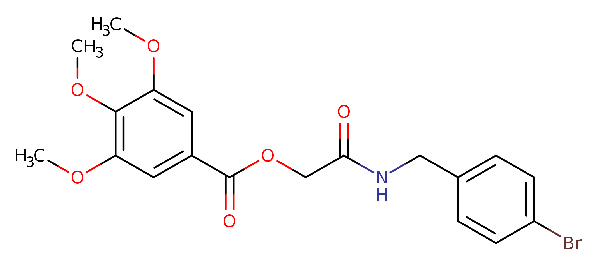 {[(4-bromophenyl)methyl]carbamoyl}methyl 3,4,5-trimethoxybenzoate