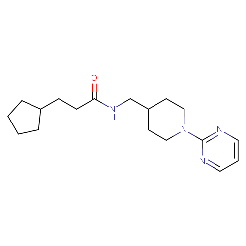 3-cyclopentyl-N-{[1-(pyrimidin-2-yl)piperidin-4-yl]methyl}propanamide