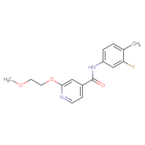 N-(3-fluoro-4-methylphenyl)-2-(2-methoxyethoxy)pyridine-4-carboxamide