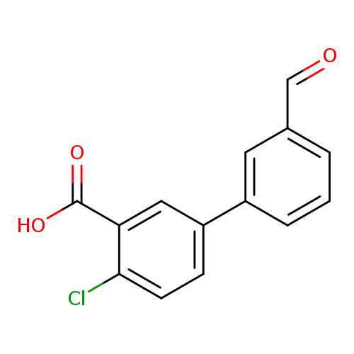 2-Chloro-5-(3-formylphenyl)benzoic acid