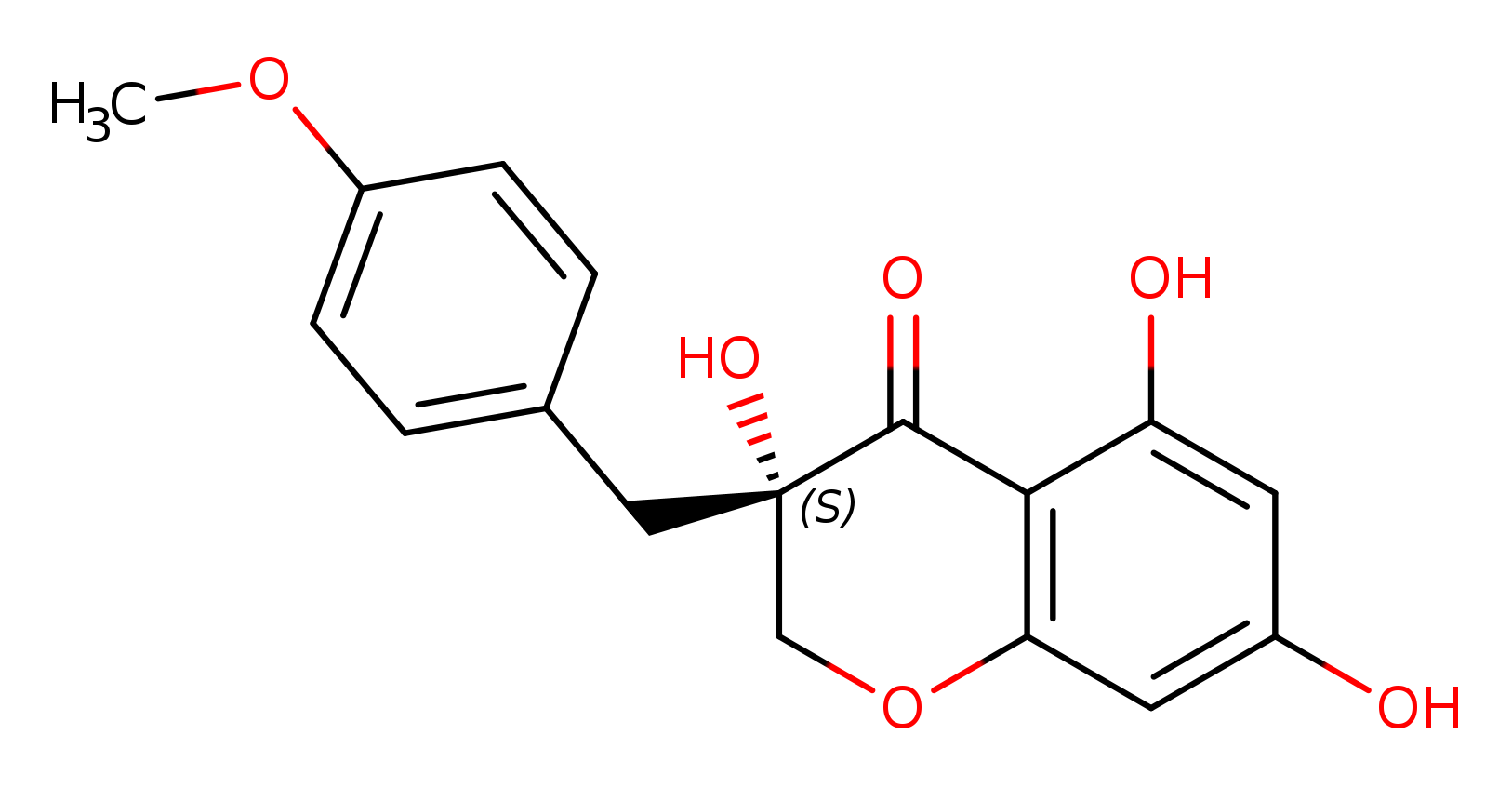 (S)-2,3-Dihydro-3,5,7-trihydroxy-3-[(4-methoxyphenyl)methyl]-4H-1-benzopyran-4-one