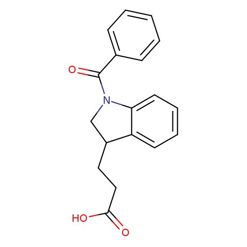 3-(1-benzoyl-2,3-dihydro-1H-indol-3-yl)propanoic acid