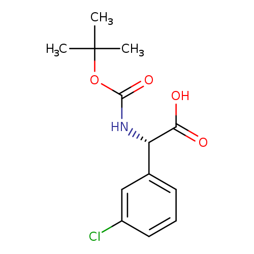 Benzeneacetic acid, 3-chloro-α-[[(1,1-dimethylethoxy)carbonyl]amino]-, (αS)-